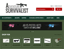 Tablet Screenshot of adventuresurvivalist.com